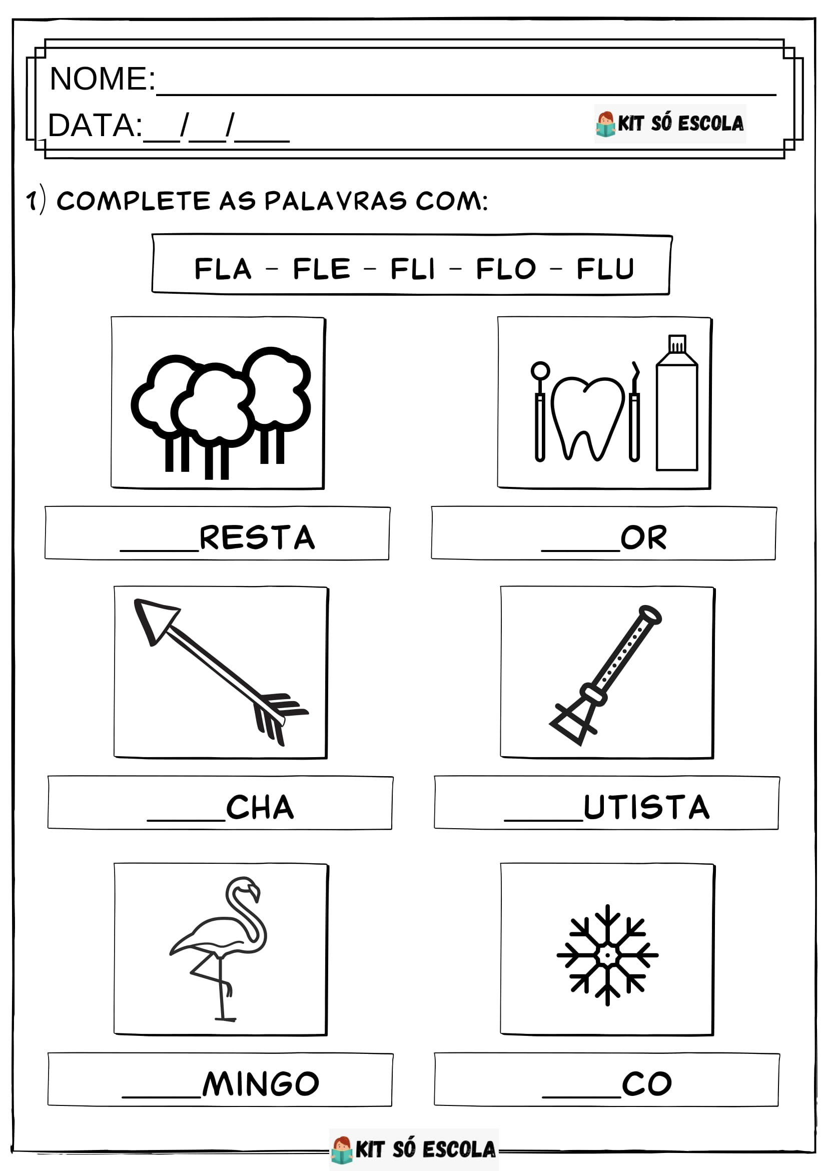 Atividades Com Sílabas Simples E Complexas Corujinha Abc